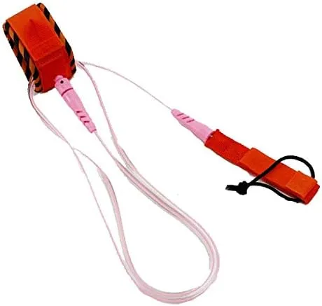 7MM Surfboard Elastic SUP Leash Four Size Leg Rope Surfboard Leash with Adjustable Thigh Ankle Cuff(6ft)