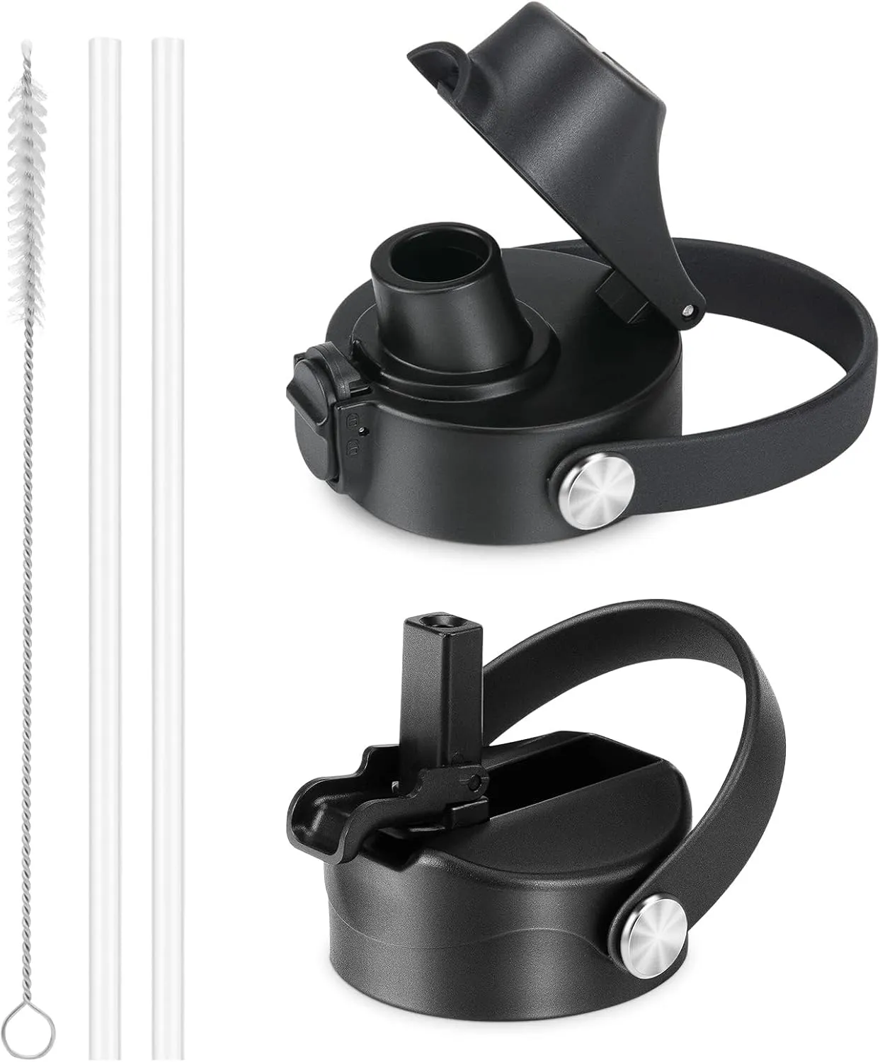 Auto Flip Lid for Hydro Flask Wide Mouth, Great Spout Lid for Simple Modern, Fits for Iron Flask and Other Brands, Replacement Lid with Button Lock