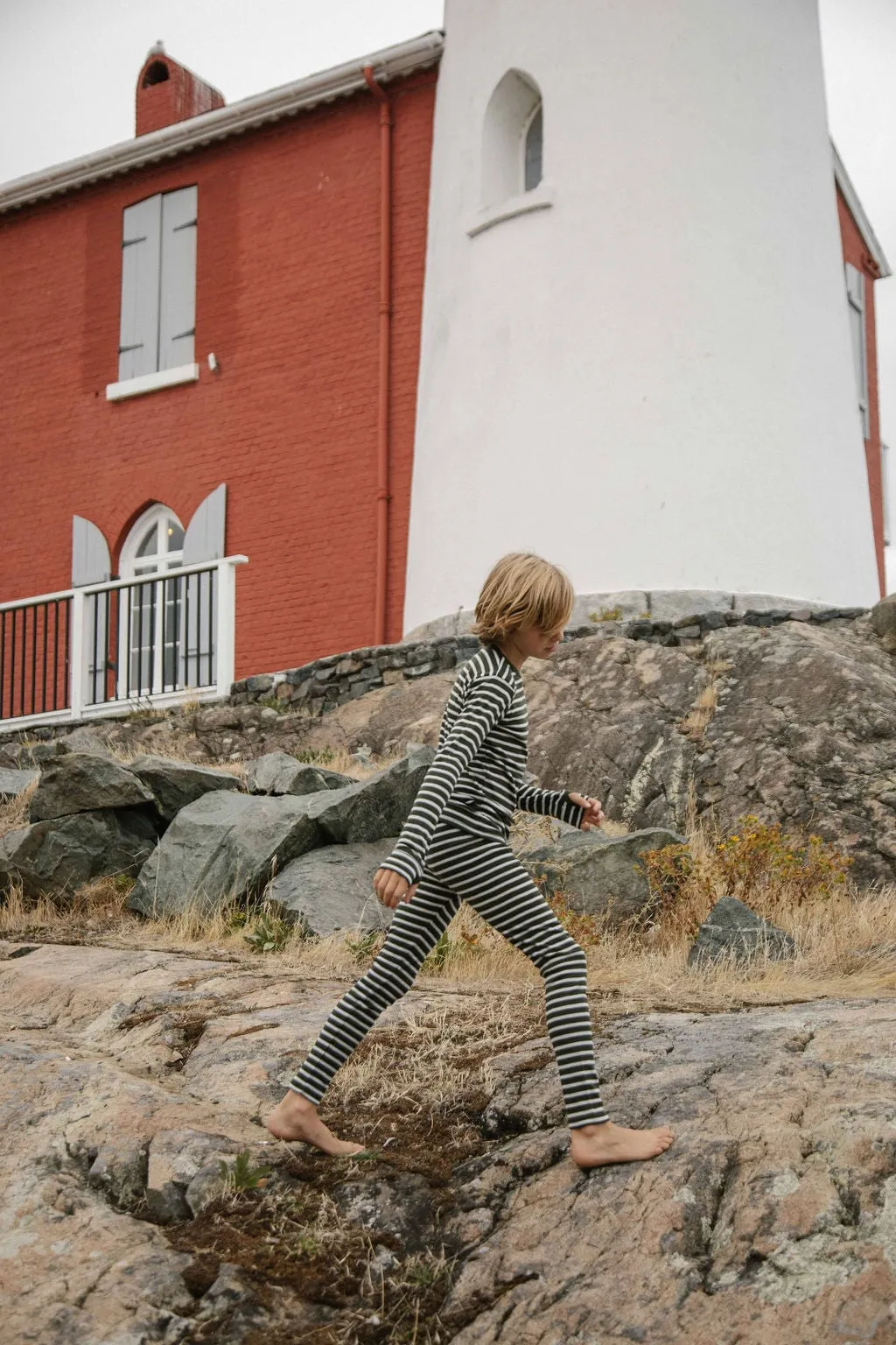 Baby Thermal Bottoms - Stripes