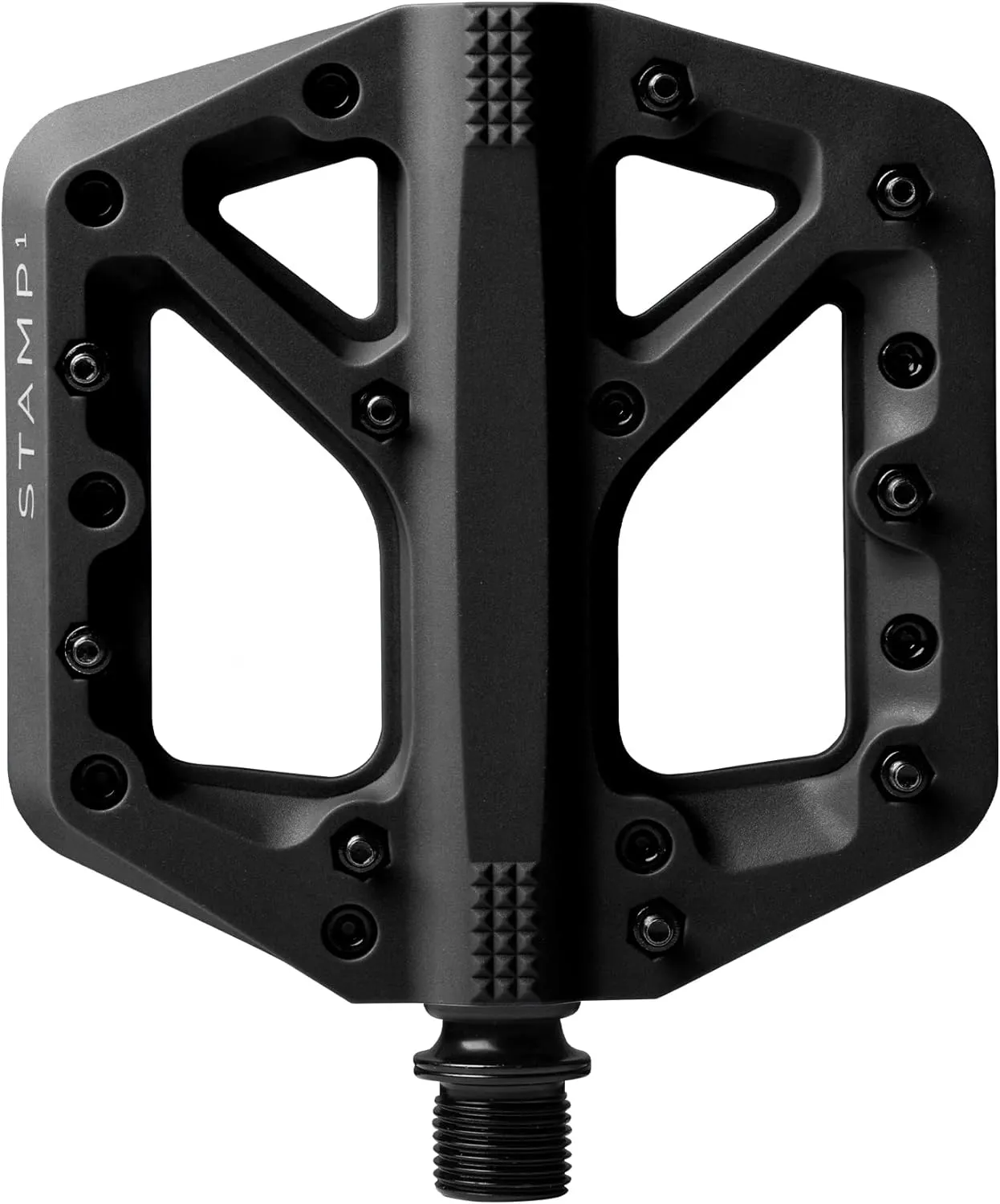 Crankbrothers Stamp Flat MTB Pedals - Size-Specific, Lightweight, Versatile, Durable Bike Pedals