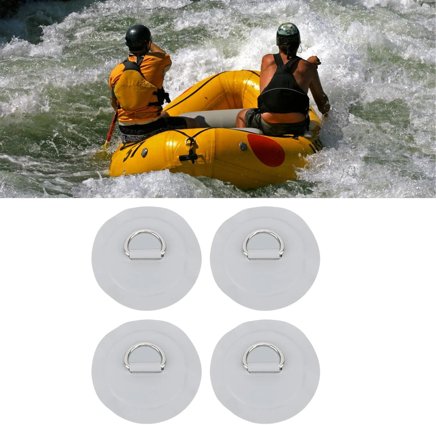 D Ring Patch Lightweight PVC Patch Stand Up Paddleboard Inflatable Boat 4pcs