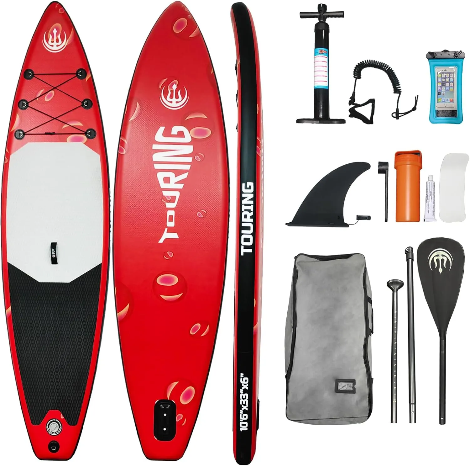 Inflatable Paddle Board for Adults, 11'33" Stand up Paddle Board Inflatable with SUP Accessories, Ultra Stable Sup Board, Fishing Blow up Paddle Boards with Paddle, Pump, Backpack, Fin