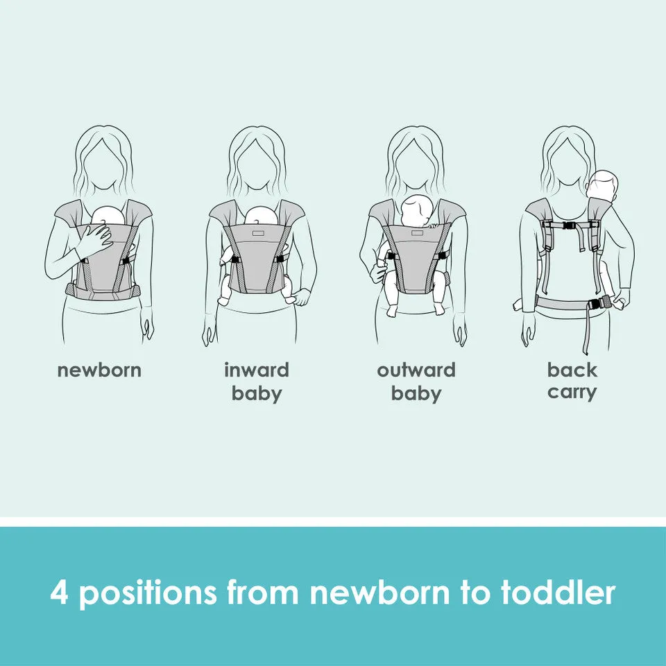 JJ Cole Luma Packable Carrier – 4-Position Baby Carrier