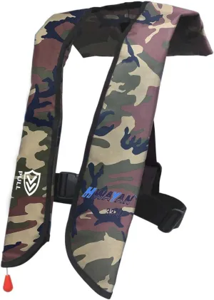 Light Inflatable Life Protective Clothing Basic Automatic/Manual Life Jacket (609 Green Camouflage Manual)
