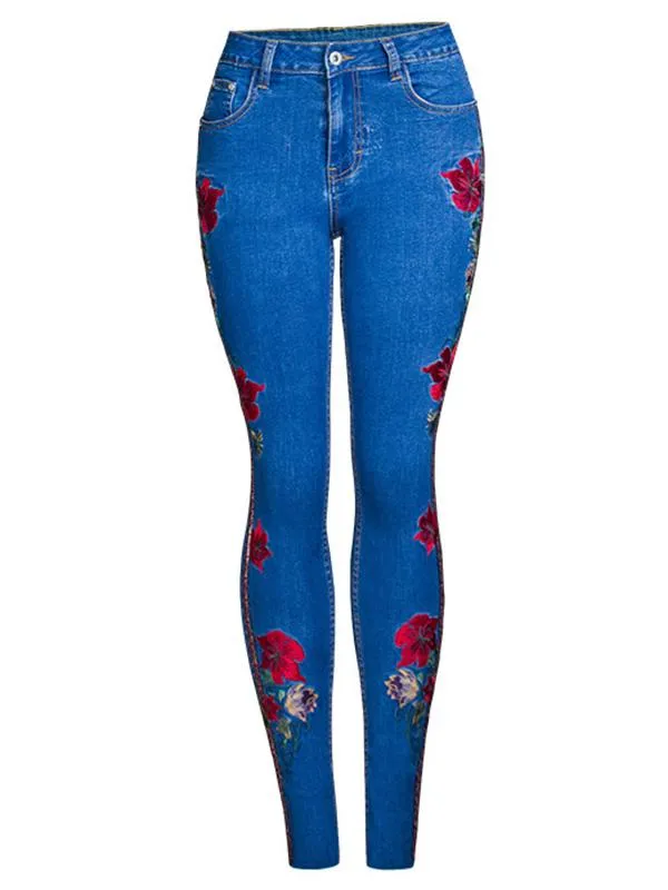 Marvelous Elastic Jeans Pants Bottoms