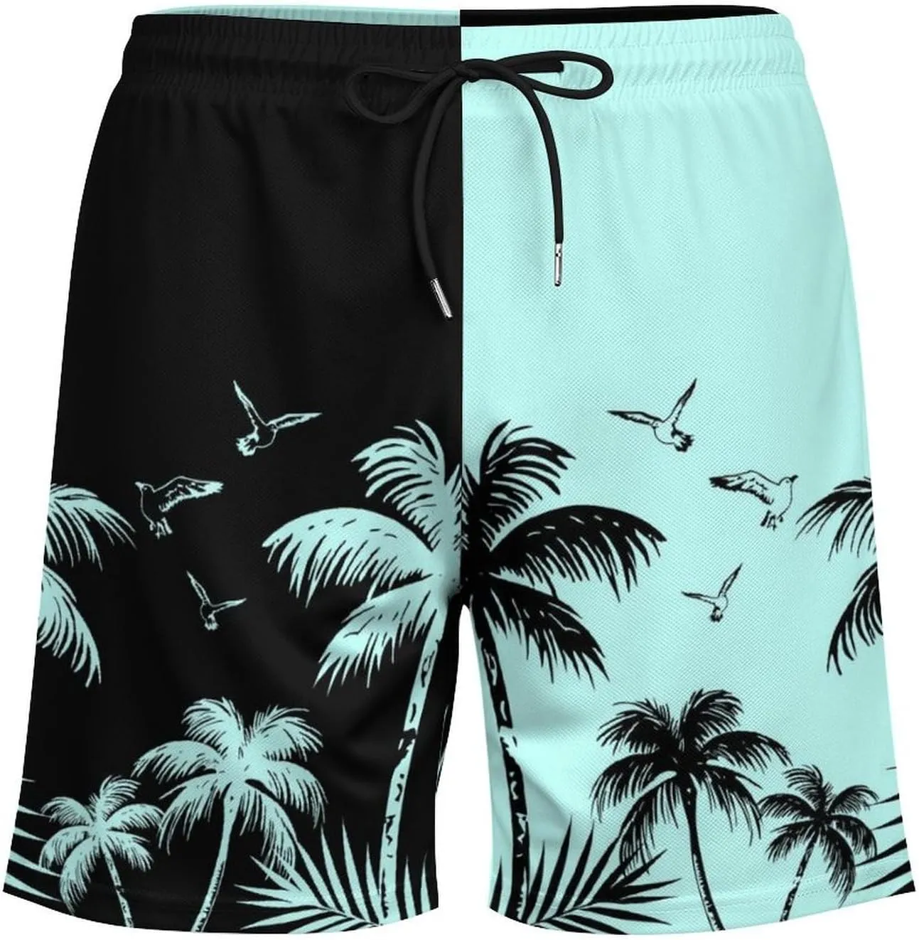 Men's Quick-Dry Swimming Trunks 7 Inch with Compression Liner 2 in 1 Beach Swim Board Shorts with Pockets