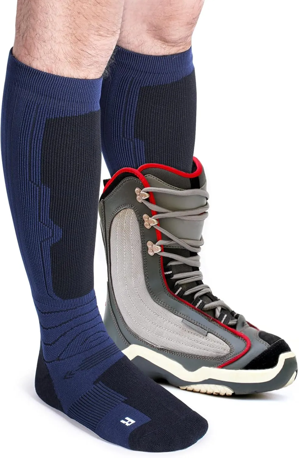Merino Wool Ski Socks 3 Pack for Skiing, Snowboarding, Winter Thermal