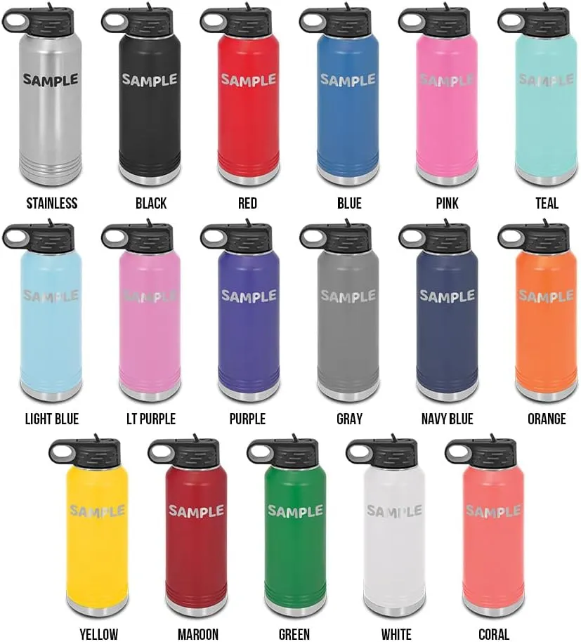 Paddle Board and Paddle Laser Engraved Water Bottle Customizable Polar Camel Stainless Steel with Straw - paddle boarding sticker pabbleboard sup stand up v2 Green 32 oz