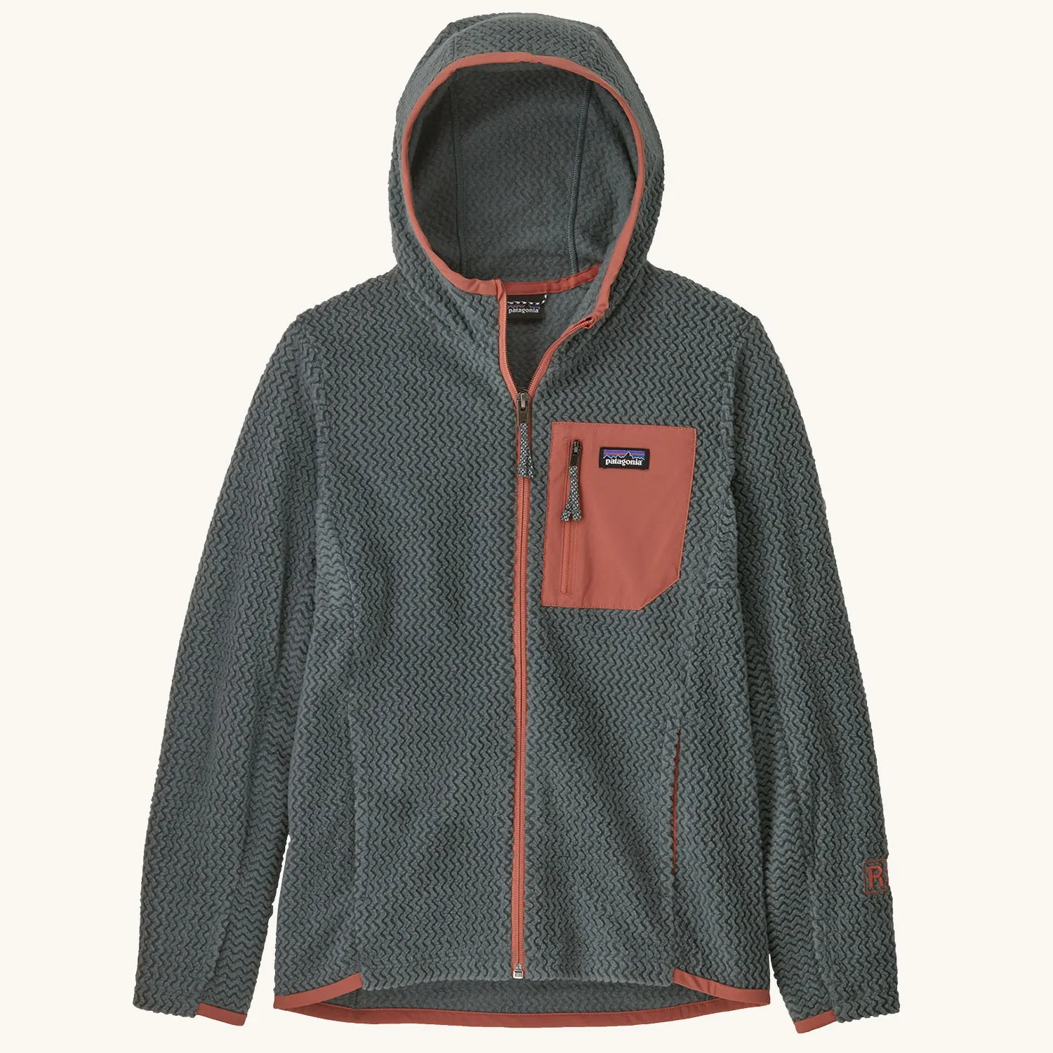 Patagonia Kids R1 Air Full-Zip Hoody - Nouveau Green