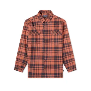 Patagonia Organic Cotton Fjord Flannel Shirt Ice Caps: Burl Red Sale