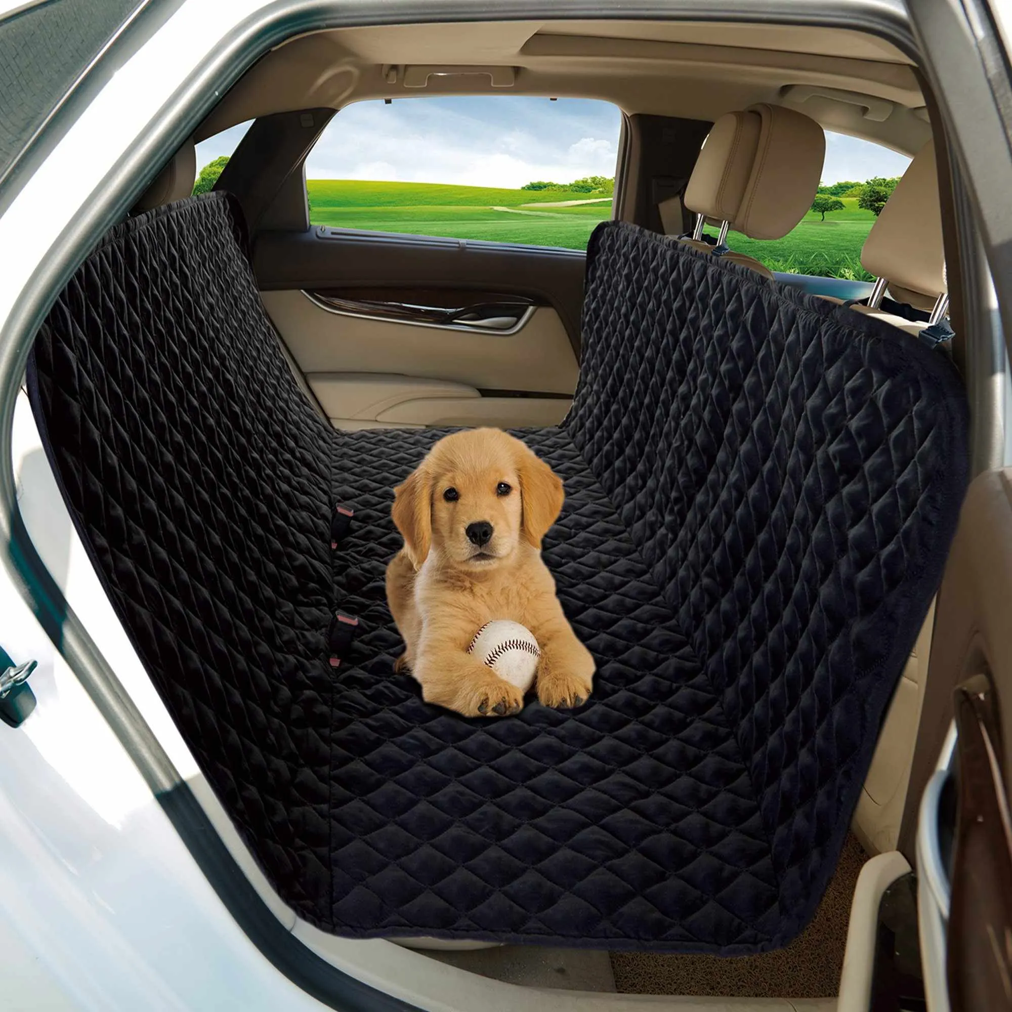 Pet Car Seat Protector - Black