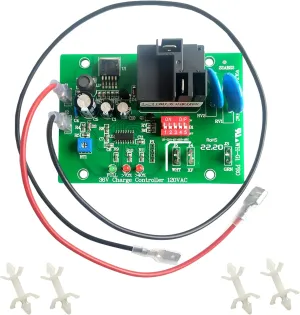 Powerwise Charger Board Charger, EZGO Charger 36 Volt Charger Board,Power Control Board Replacement 28667G01 28566G01 28566-G01 28566-G03 28126-G01 28667-G01 28126GO3 11V-80VDC