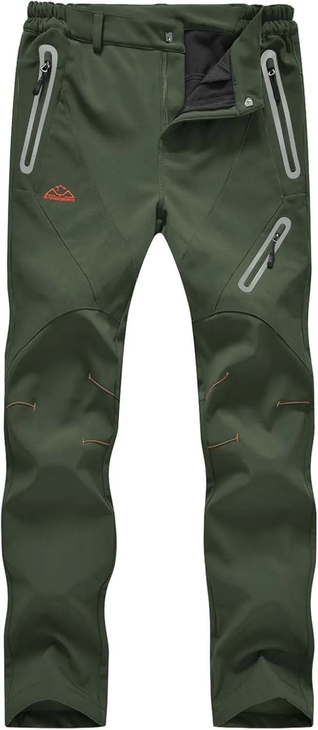 Rdruko Women's Snow Pants Waterproof Insulated Fleece Thermal Ski Hiking Snowboard Pants