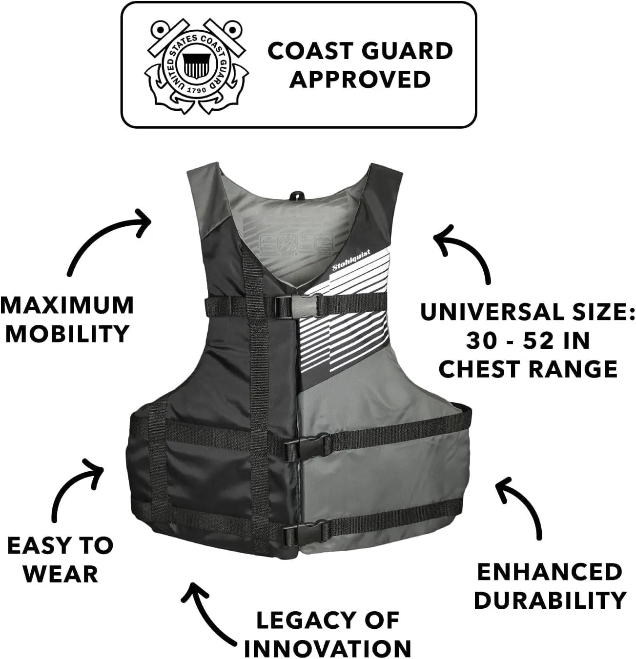 StohlquistFit Adult Life Jacket PFD