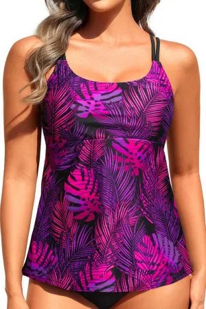 Women Underwire Tankini Top Only - Modest Flowy Bathing Suit Swimsuit Tops with Bra Support No Bottom 2025